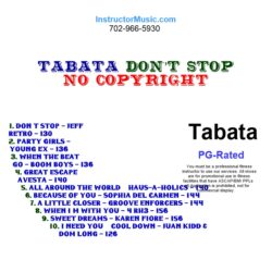 Tabata Don't Stop - CopyRight Free